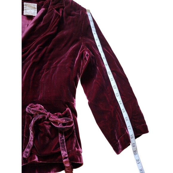 Vintage Polo Ralph Lauren Velvet Blazer Womens L Victorian Whimsigoth Steampunk - Picture 8 of 10